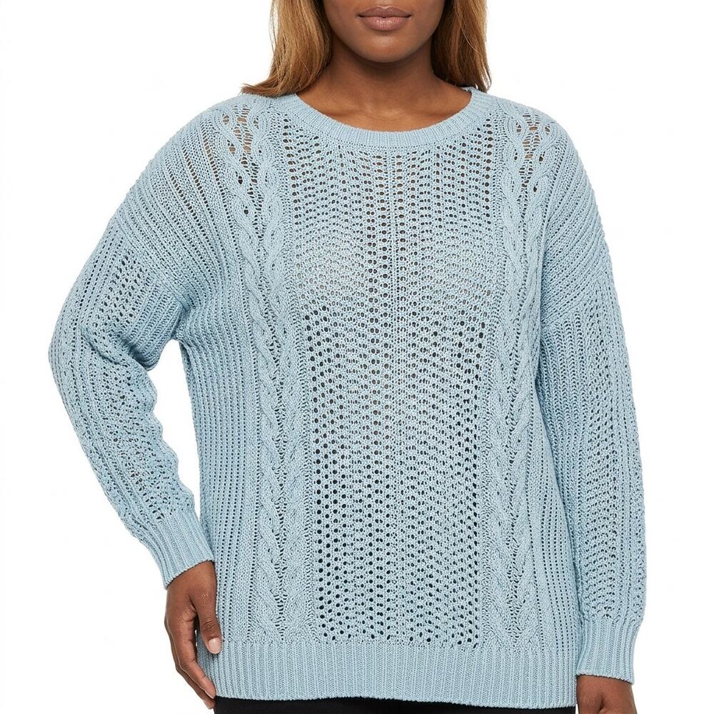 CHICO'S® Blue Pullover Lightweight Sweater Knit Size 4